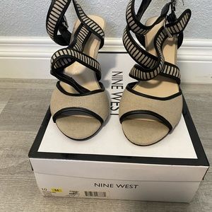 Nine West strappy heels